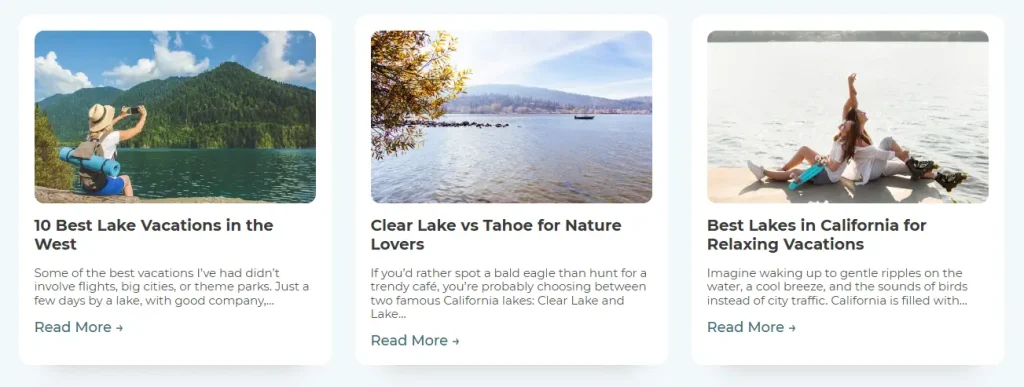 Blog topics of a travel blog