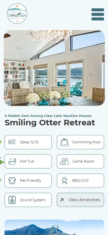 Smiling Otter Retreat mobile image